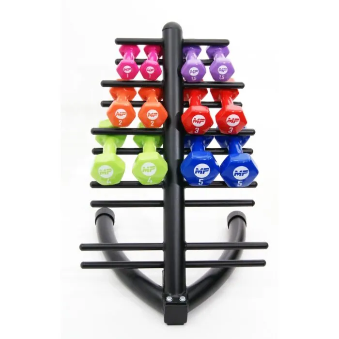 Compact dumbbell rek voor vinyl dumbbells MP943