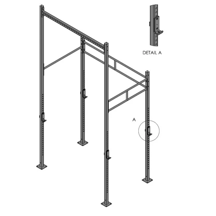 Crossfit Station Losstaand MP127 Outdoor rack