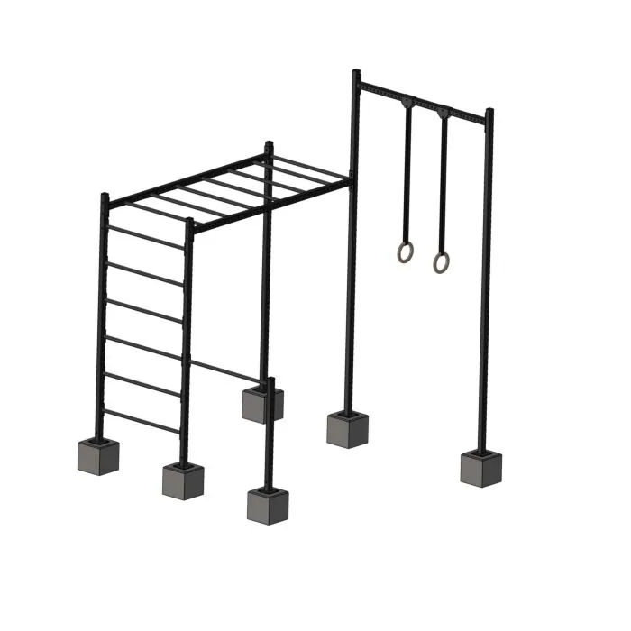 MP3679 Crossfit station met turnelementen OUTDOOR