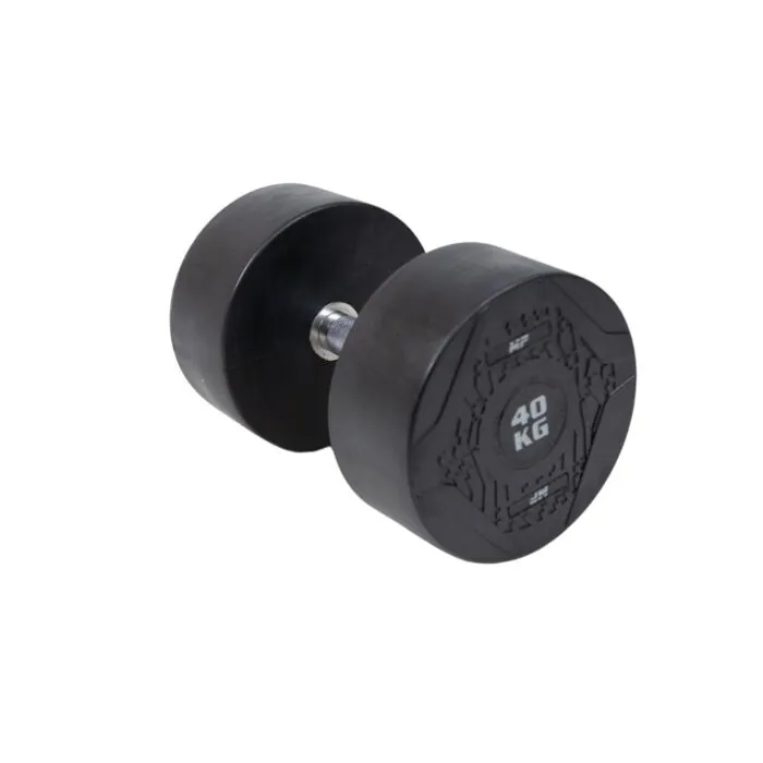 MP1012 Ronde rubber dumbbell 40 kg per stuk