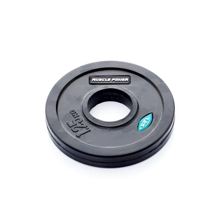 Ol. Zwarte Rubber Halterschijf 1.25 kg