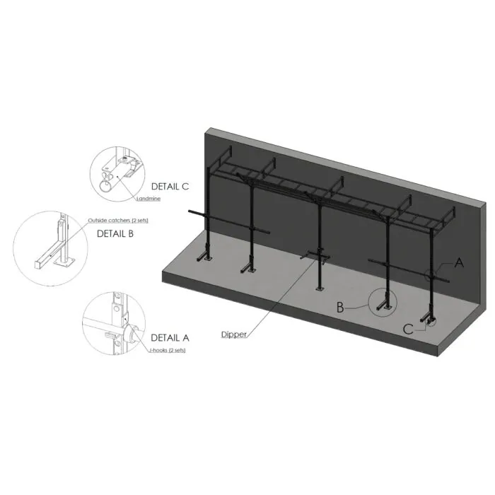 Crossfit Station Wandmodel indoor MP40