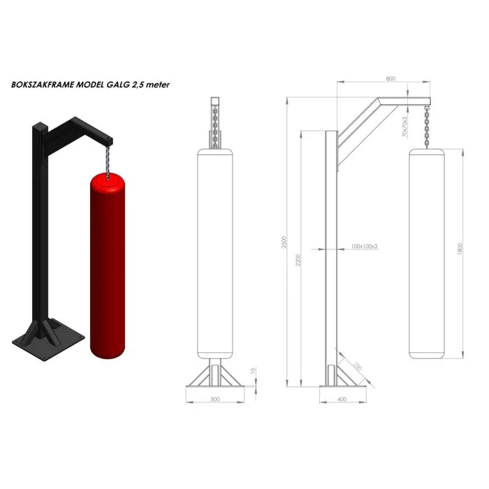 MP3893 Bokszakframe model galg INDOOR