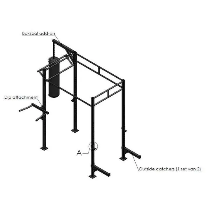 Crossfit Station Losstaand MP121 indoor