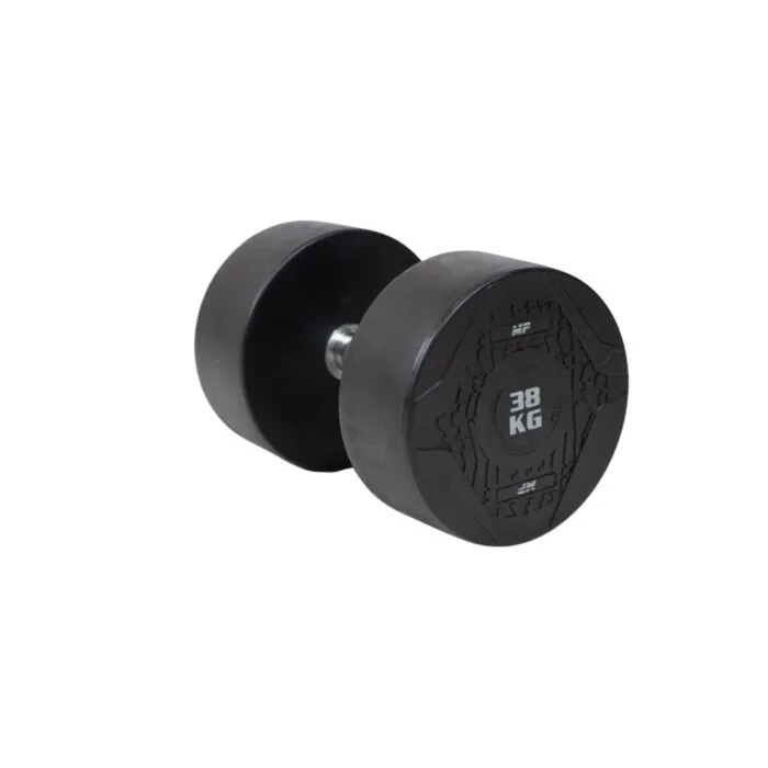 MP1012 Ronde rubber dumbbell 38 kg per stuk