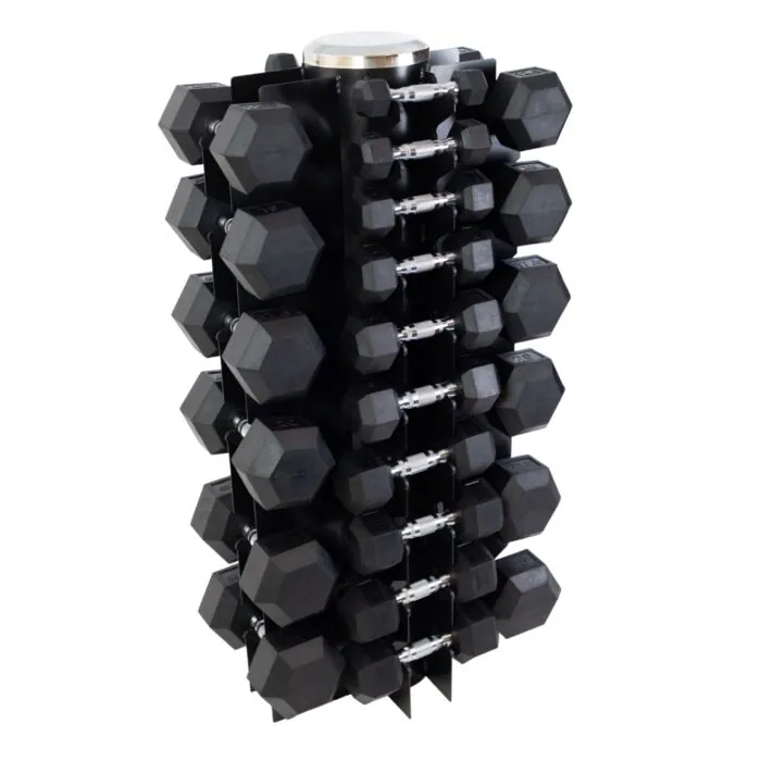 Combi Aanbieding Hexa dumbbellset 1-25 kg inclusief opberg toren.