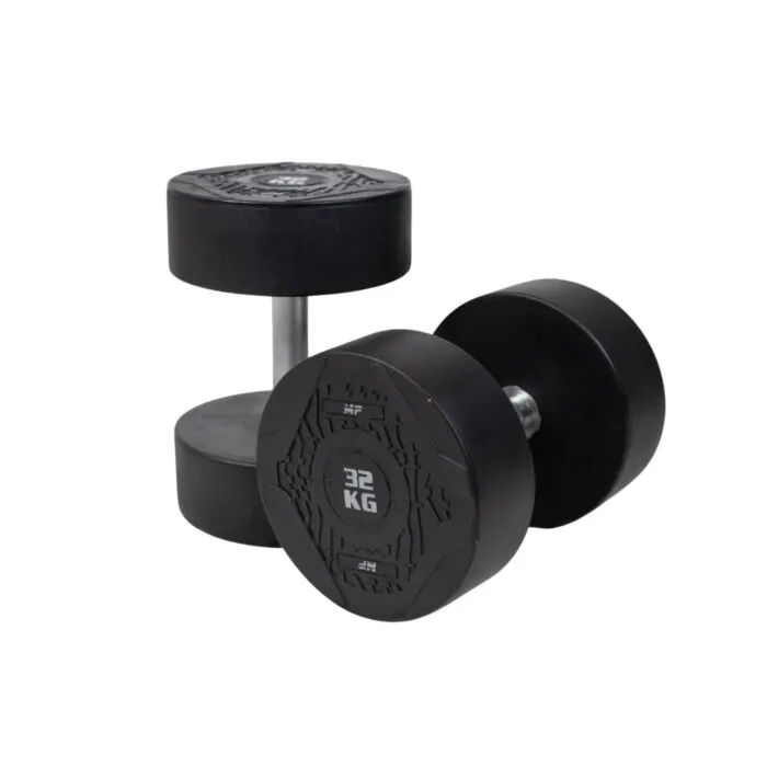 MP1012 Ronde rubber dumbbells per stuk